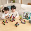 Colorful magnetic stick toy box made of ABS safety material, 3-12 years old parent-child interactive educational toys details Picture